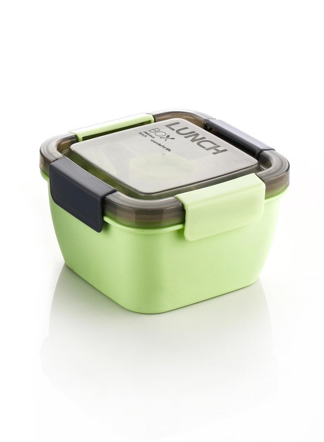 Puno Unbreakable Plastic Lunch Box for School,Office & Traveling (2 Piece) - Image 5